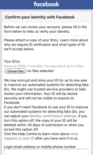 Sådan rettes "Din konto er midlertidigt låst" på Facebook