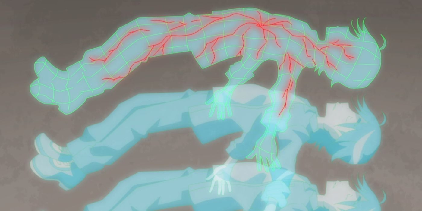 Nanomon implanterer Shadramons hukommelsesfrø i Tamotsu i Digimon Ghost Game