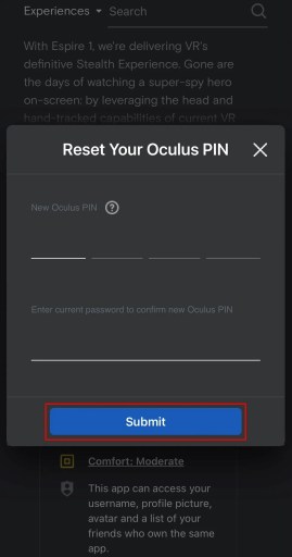 Nulstil din Oculus PIN-kode