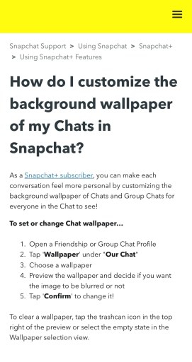 Sådan ændrer du dit Snapchat-tapet