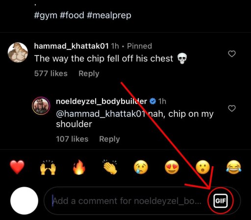 Sådan kommenterer du GIF'er på Instagram