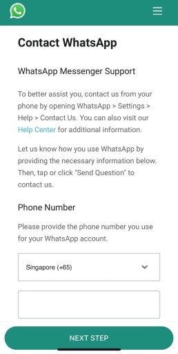 Få fjernet forbuddet fra WhatsApp