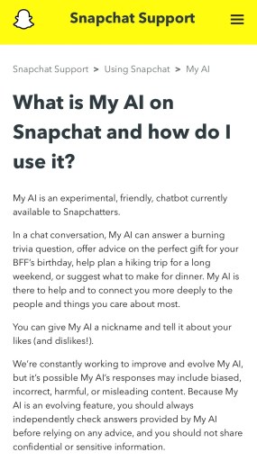 Hvad er min AI på Snapchat?