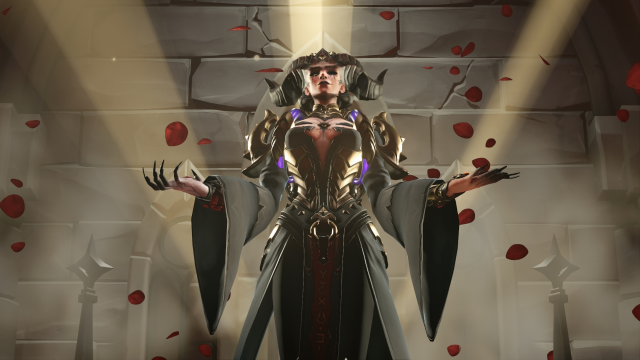 Moiras Lilith-skind i OW2 Diablo 4 crossover-begivenheden.