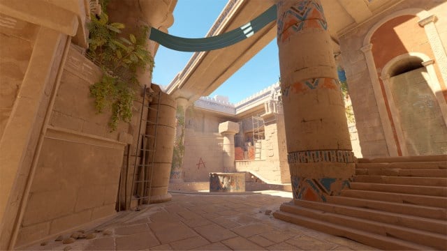 A-bombestedet på Anubis, et egyptisk tempelkort i Counter-Strike 2,