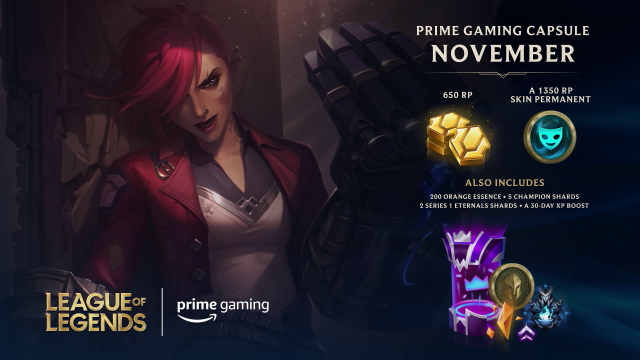 Prime Gaming x Riot Games loot-promovering.