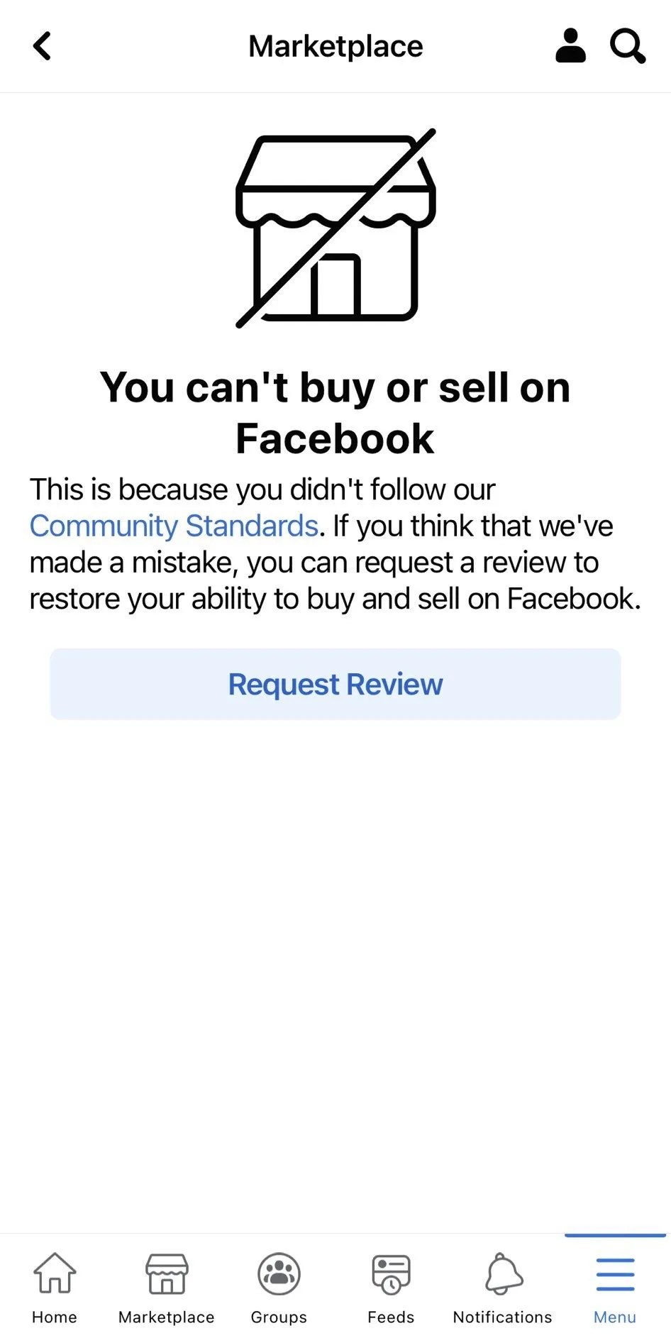 Du kan ikke købe og sælge på Facebook